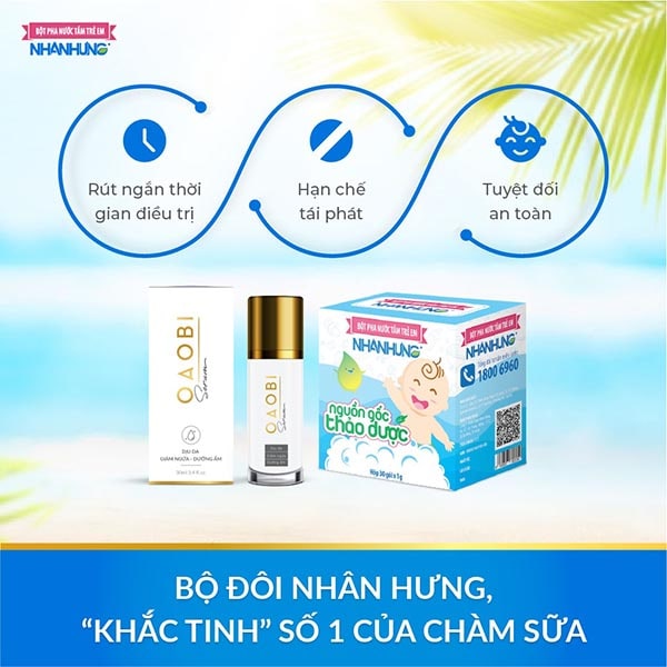 Bộ đôi loại bỏ chàm sữa hàng đầu Việt Nam