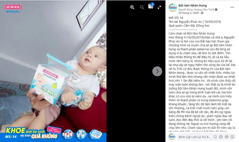Chia sẻ chân thật của mẹ Phương Ngọc khi chữa chàm sữa cho bé An