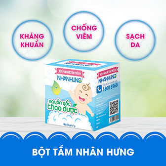 Bột tắm trẻ em Nhân Hưng