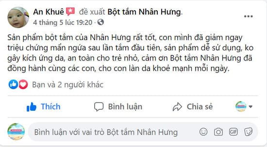 Có Bột tắm Nhân Hưng chữa mẩn ngứa “êm ru”