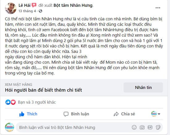 Có Bột tắm Nhân Hưng hăm tã chạy đằng trời!