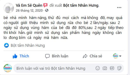 Có Bột tắm Nhân Hưng hăm tã chạy đằng trời!
