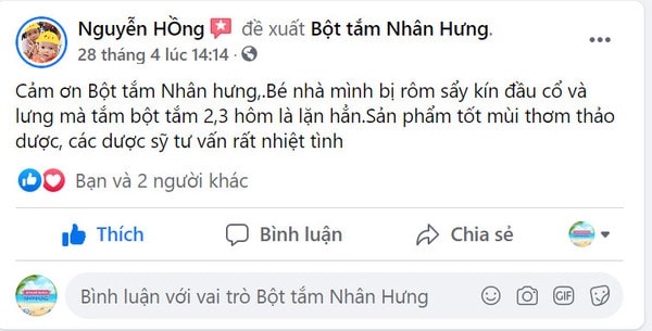 Link mẹ chia sẻ: https://www.facebook.com/Nguyenhongk34c/posts/1862249790611153