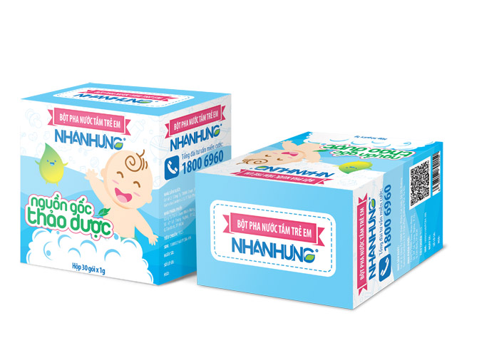 Bột tắm trẻ em Nhân Hưng