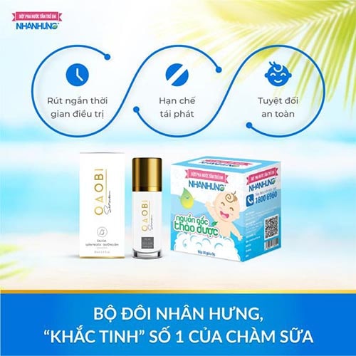 Bộ đôi chàm sữa Nhân Hưng mới mang lại giải pháp hữu hiệu trong loại bỏ chàm sữa