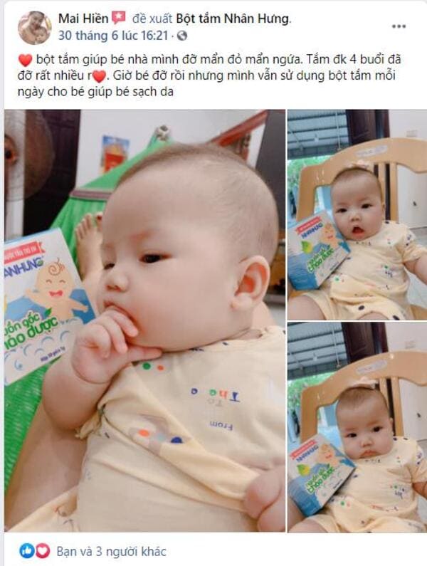 Review trước và sau khi dùng Bột tắm Nhân Hưng: Đọc ngay kẻo lỡ!!!