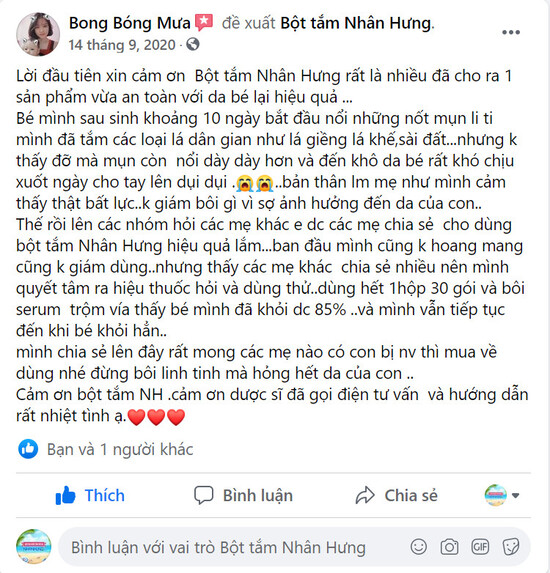 Link mẹ chia sẻ: https://www.facebook.com/bongbong.mua.56808/posts/1430383627153370