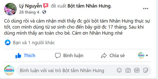Link mẹ chia sẻ: https://www.facebook.com/permalink.php?story_fbid=2003568039782725&id=100003886447628