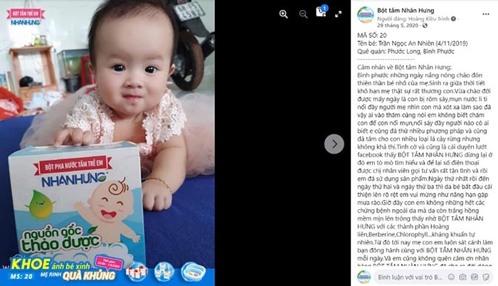 Nhờ Bột tắm Nhân Hưng mà chị An “gột rửa” được tiếng xấu