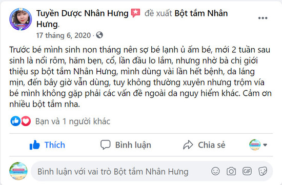 Link mẹ chia sẻ: https://www.facebook.com/duocnhanhung.tuyen/posts/316283946199386