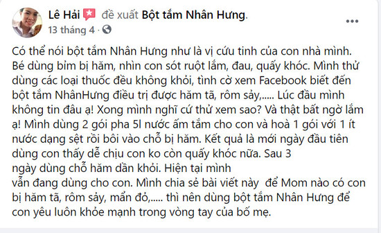 Link mẹ chia sẻ: https://www.facebook.com/permalink.php?story_fbid=903653373862354&id=100026530987291