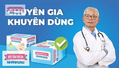 Bác sỹ cao cấp Nguyễn Văn Lộc – Nguyên Phó Giám đốc Bệnh viện Nhi TW khuyên dùng Bột tắm Nhân Hưng cho các bệnh ngoài da ở trẻ.