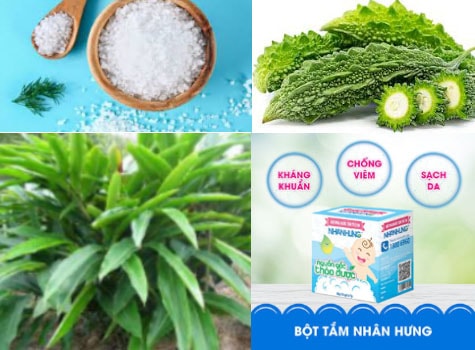 Trẻ bị nổi mẩn đỏ trên mặt do mụn sữa mẹ có thể sử dụng các loại sản phẩm trên để tắm cho bé