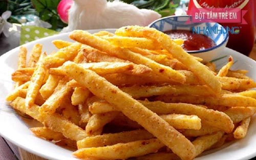 Trẻ bị thủy đậu nên tránh xa khoai tây chiên