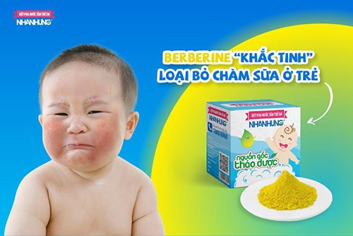 Berberine - “khắc tinh” loại bỏ chàm sữa ở trẻ.