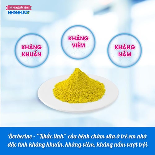 Berberine loại bỏ bệnh chàm sữa ở trẻ em nhờ đặc tính kháng khuẩn, kháng viêm, kháng nấm vượt trội