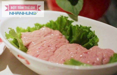 Óc heo là thực phẩm hỗ trợ rất tốt cho sự phát triển trí não của trẻ