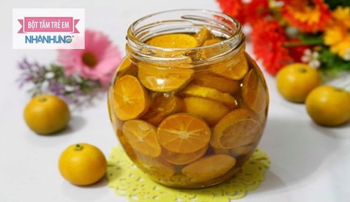 Sử dụng quất với đường phèn để chữa dứt điểm cơn ho của trẻ.