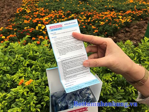 Tờ Hướng dẫn sử dụng đi kèm trong hộp được ghi đầy đủ và chi tiết cho từng loại bệnh cụ thể