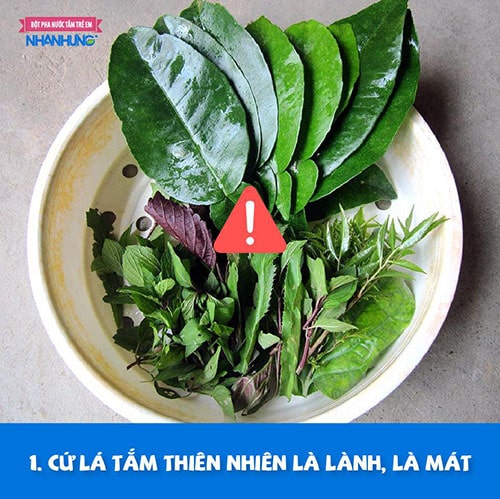 Tắm lá thiên nhiên nếu không được chọn lọc kỹ có thể gây ra tác dụng ngược.
