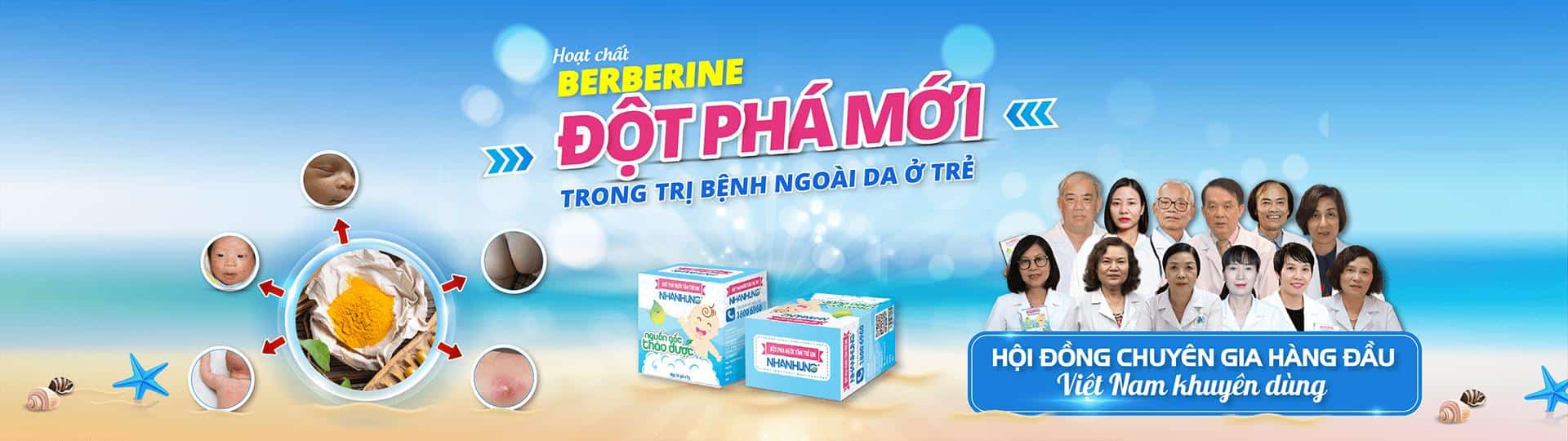 Berberine – “Linh hồn” trong các sản phẩm trị bệnh ngoài da ở trẻ
