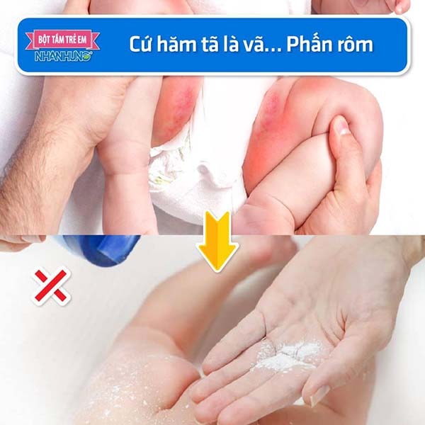 Cứ hăm tã là vã… phấn rôm