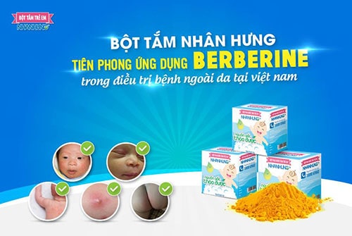 Hoạt chất Berberine tiên phong ứng dụng hoạt chất Berberine trong trị bệnh ngoài da ở trẻ
