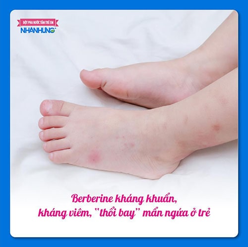 Berberine kháng khuẩn, kháng viêm, “thổi bay” mẩn ngứa ở trẻ