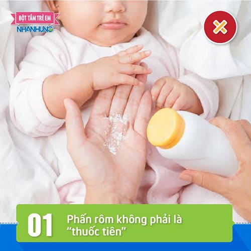 Phấn rôm gây bí da và tăng nguy cơ nhiễm độc ở trẻ.