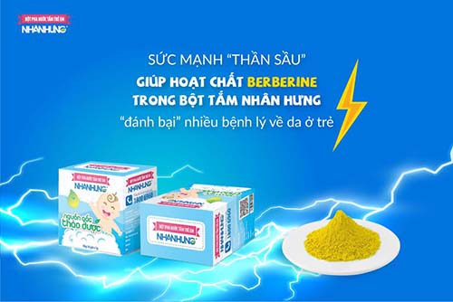 Sức mạnh “thần sầu” giúp hoạt chất Berberine “đánh bại” nhiều bệnh lý về da ở trẻ