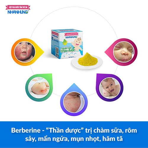 hoạt chất Berberine trong Bột tắm Nhân Hưng