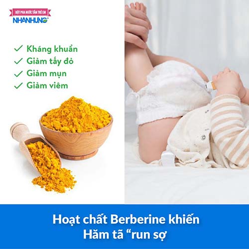 Hoạt chất Berberine khiến Hăm tã “run sợ”