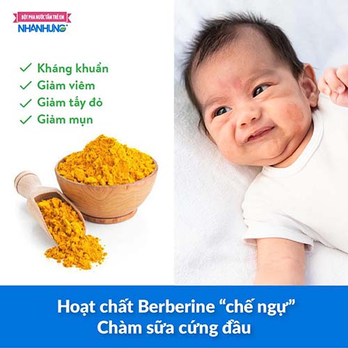 Hoạt chất Berberine “chế ngự” Chàm sữa cứng đầu