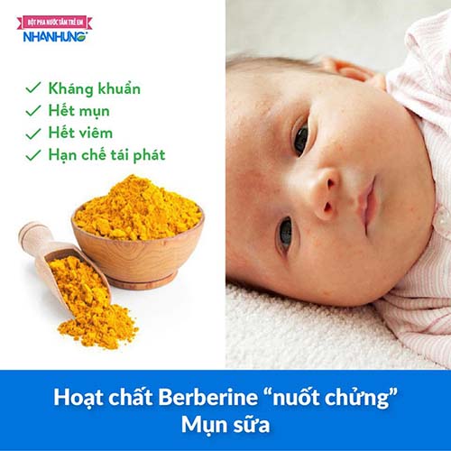 Hoạt chất Berberine “nuốt chửng” Mụn sữa