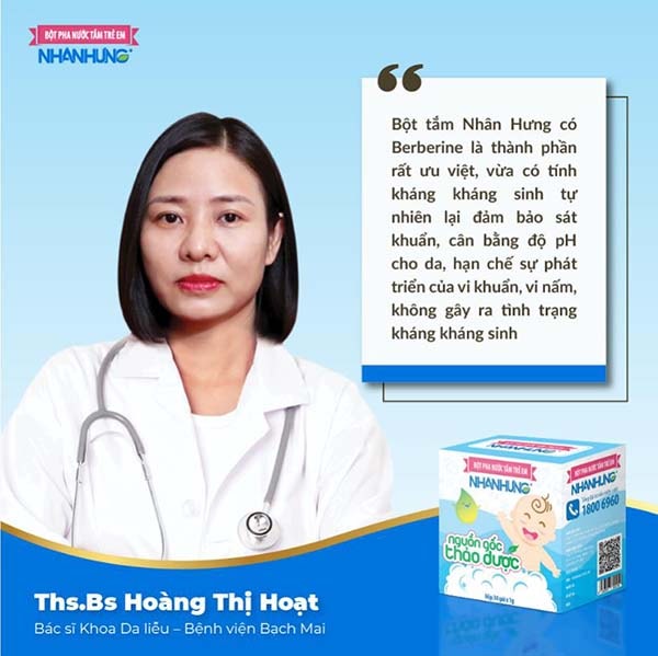 Ths.Bs Hoàng Thị Hoạt – Bác sĩ Khoa Da liễu – Bệnh viện Bạch Mai