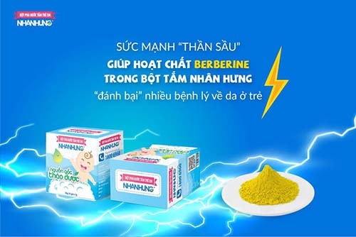 Berberine trở thành “linh hồn” của Bột tắm Nhân Hưng