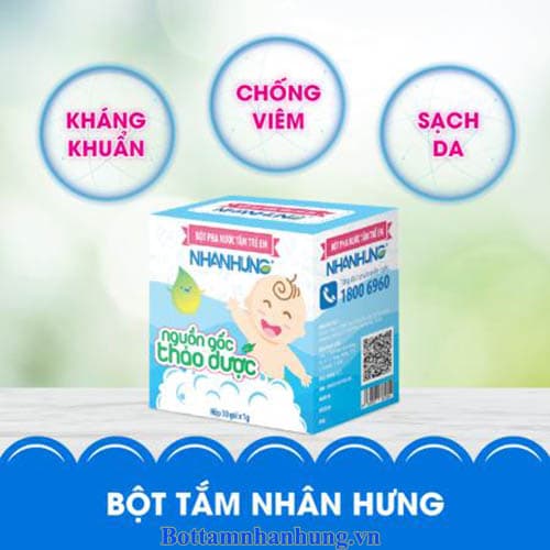 Bộ 3 tác động vượt trội của Bột tắm Nhân Hưng