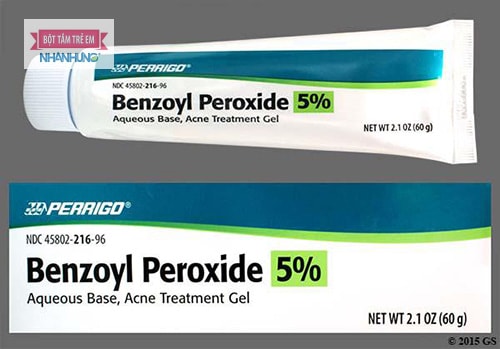 Sử dụng Benzoyl Peroxide trị mụn nhọt ở mông sưng to hiệu quả.
