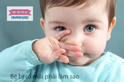 Bé bị sổ mũi phải làm sao