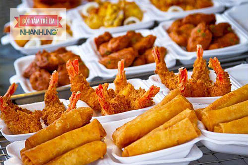 Trẻ bị zona thần kinh không nên ăn đồ chiên rán