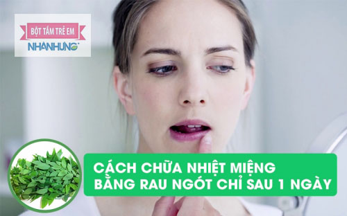 Rau ngót có tính mát giúp trị nhiệt miệng tốt.