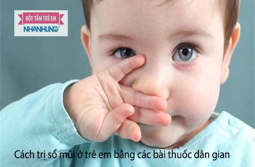 Thời tiết thay đổi bé rất dễ bị sổ mũi