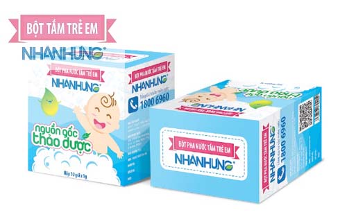 Bột tắm trẻ em Nhân Hưng