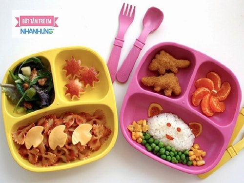 Bé ăn dặm kiểu Nhật sẽ thích thú hơn khi các món ăn được trang trí đẹp mắt.