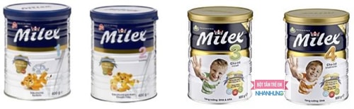 Sữa Milex số 2 trong bộ sản phẩm sữa bột cho bé từ 1 đến 4 tuổi.