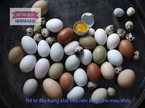 Mẹ có thể cho con ăn trứng gà, trứng vịt, cá hoặc thịt gà