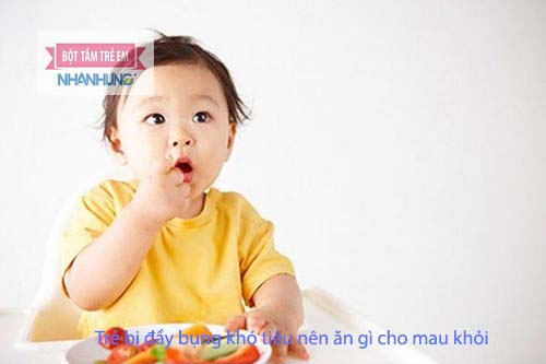 Trẻ bị đầy bụng như do chế độ ăn uống không hợp lý