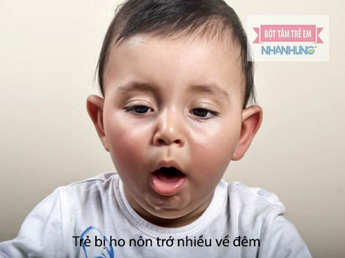 Ho cũng là một trong những nguyên nhân bé bị nôn trớ