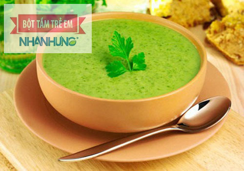 Cháo rau sam rất tốt cho trẻ bị tiêu chảy.