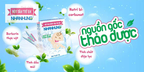 Những thành phần có trong Bột tắm trẻ em Nhân Hưng